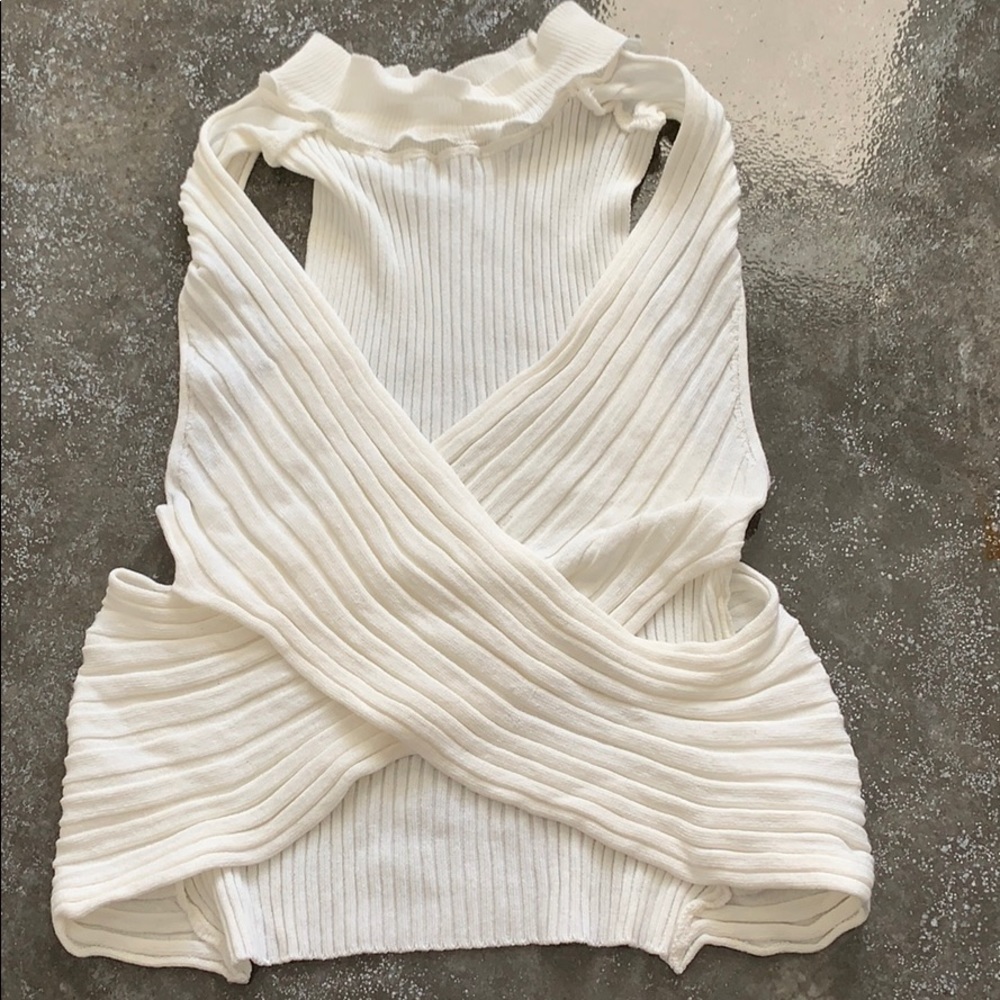 White crop top